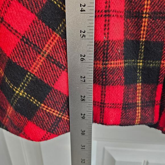 Vintage City Limits Jacket Womens Size XL Red Plaid Wool Preppy Clueless 90s - Picture 6 of 8